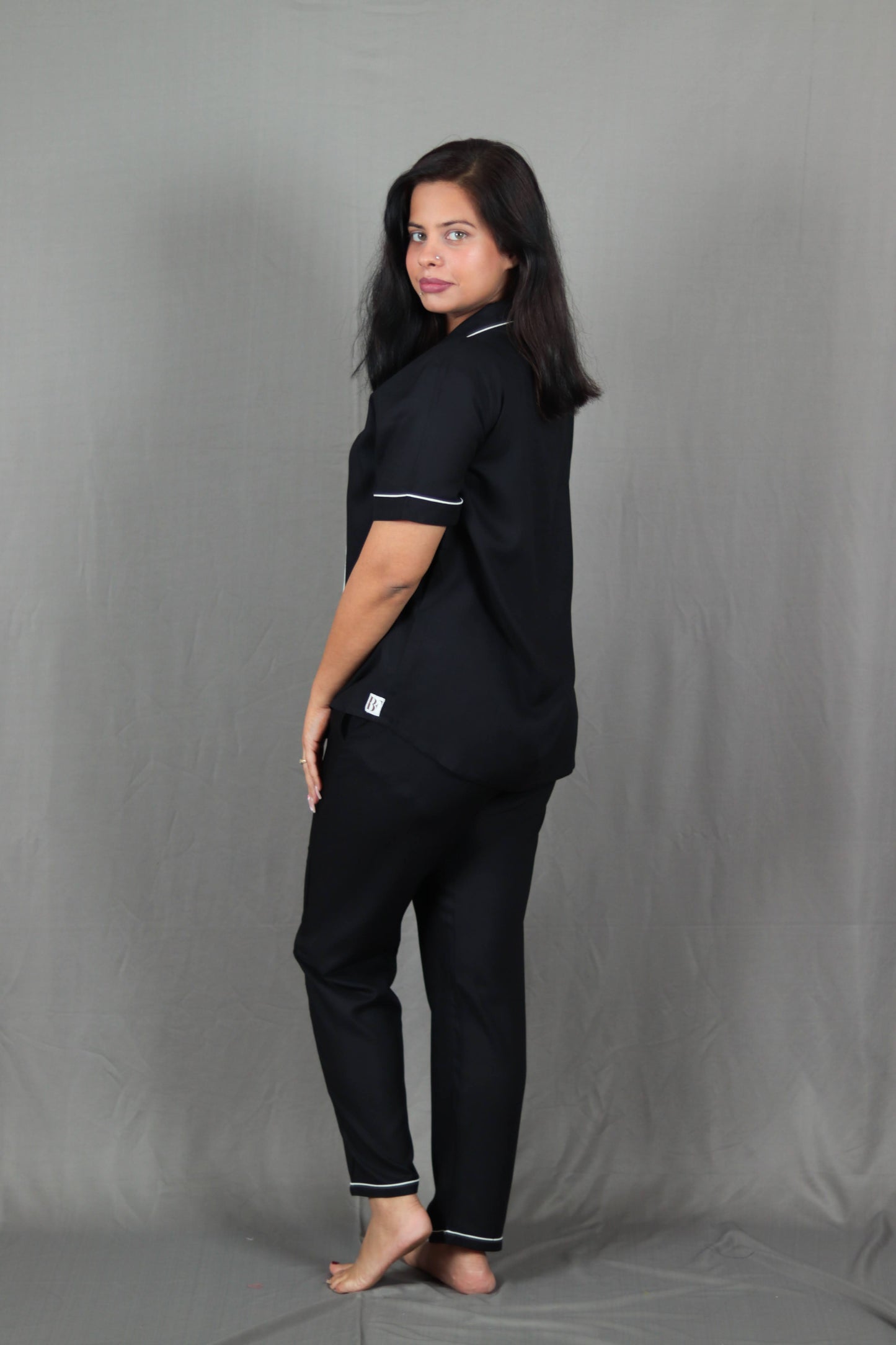 Black Long PJ Set