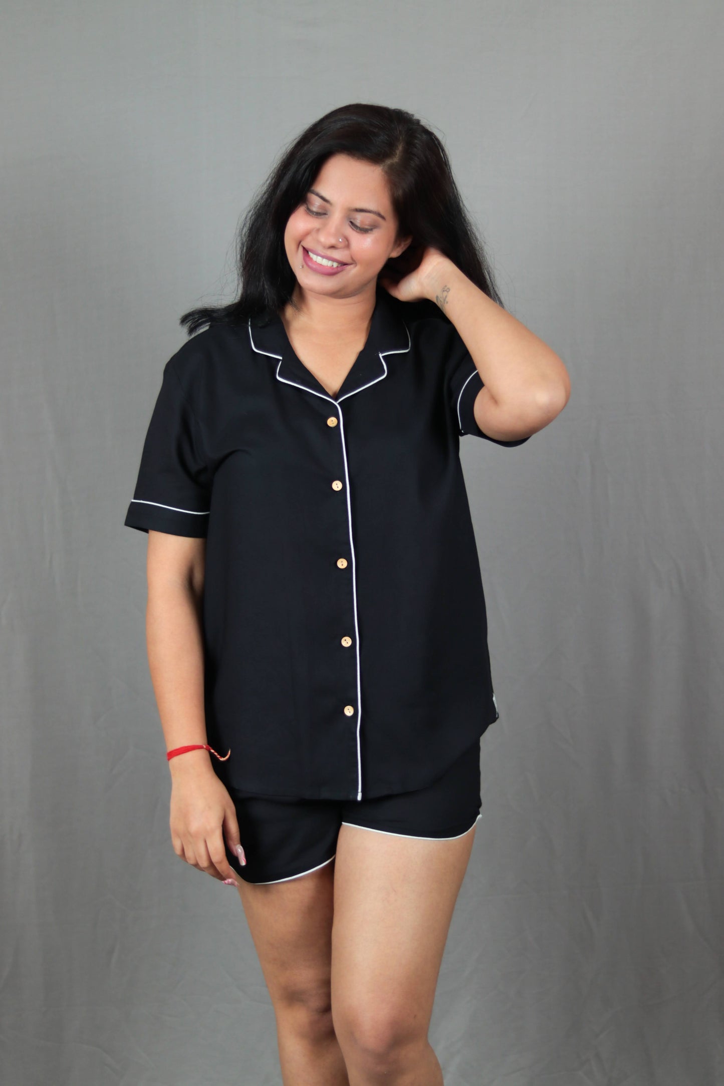 Black Short PJ Set