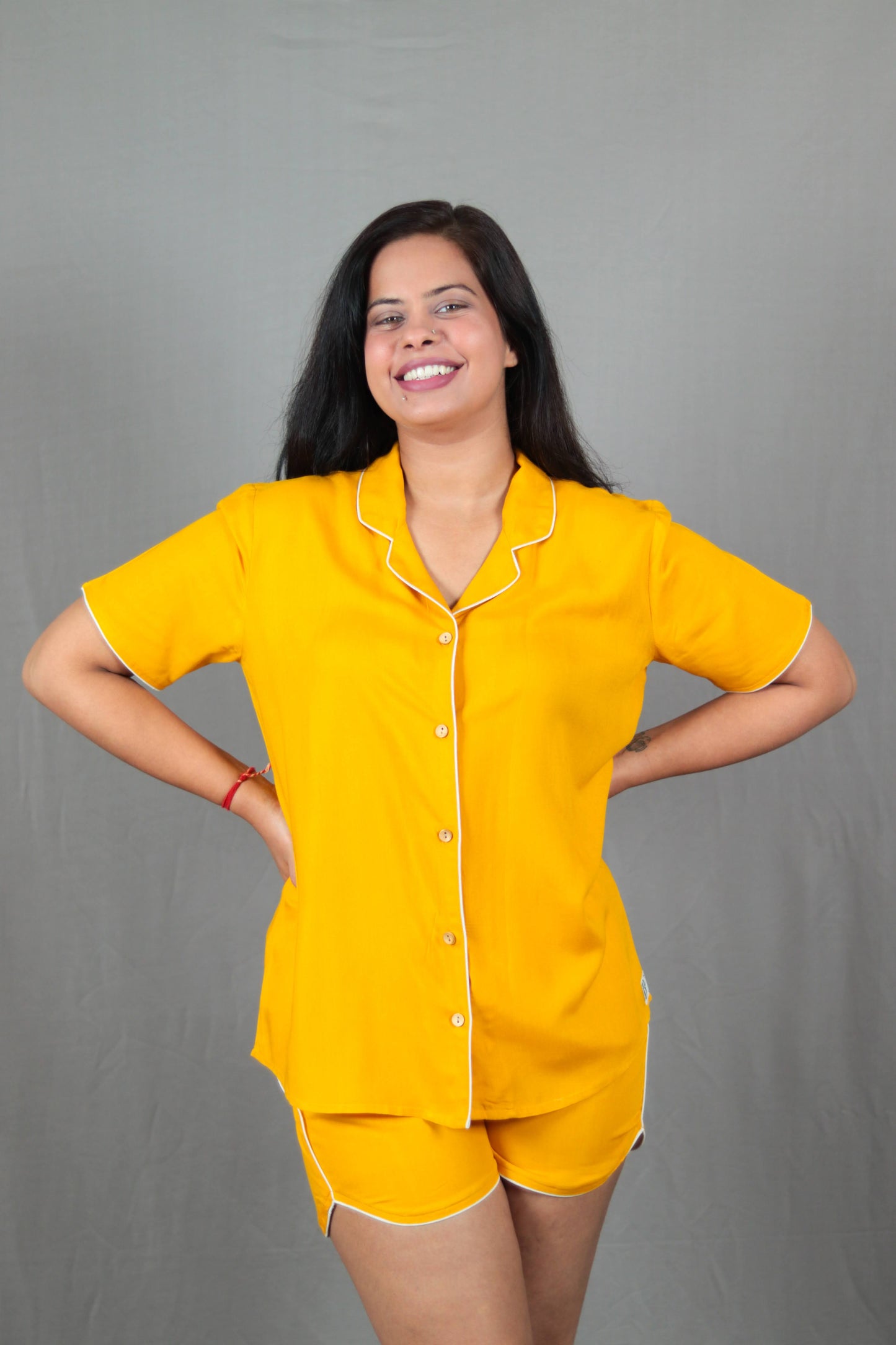 Yellow Short PJ Set