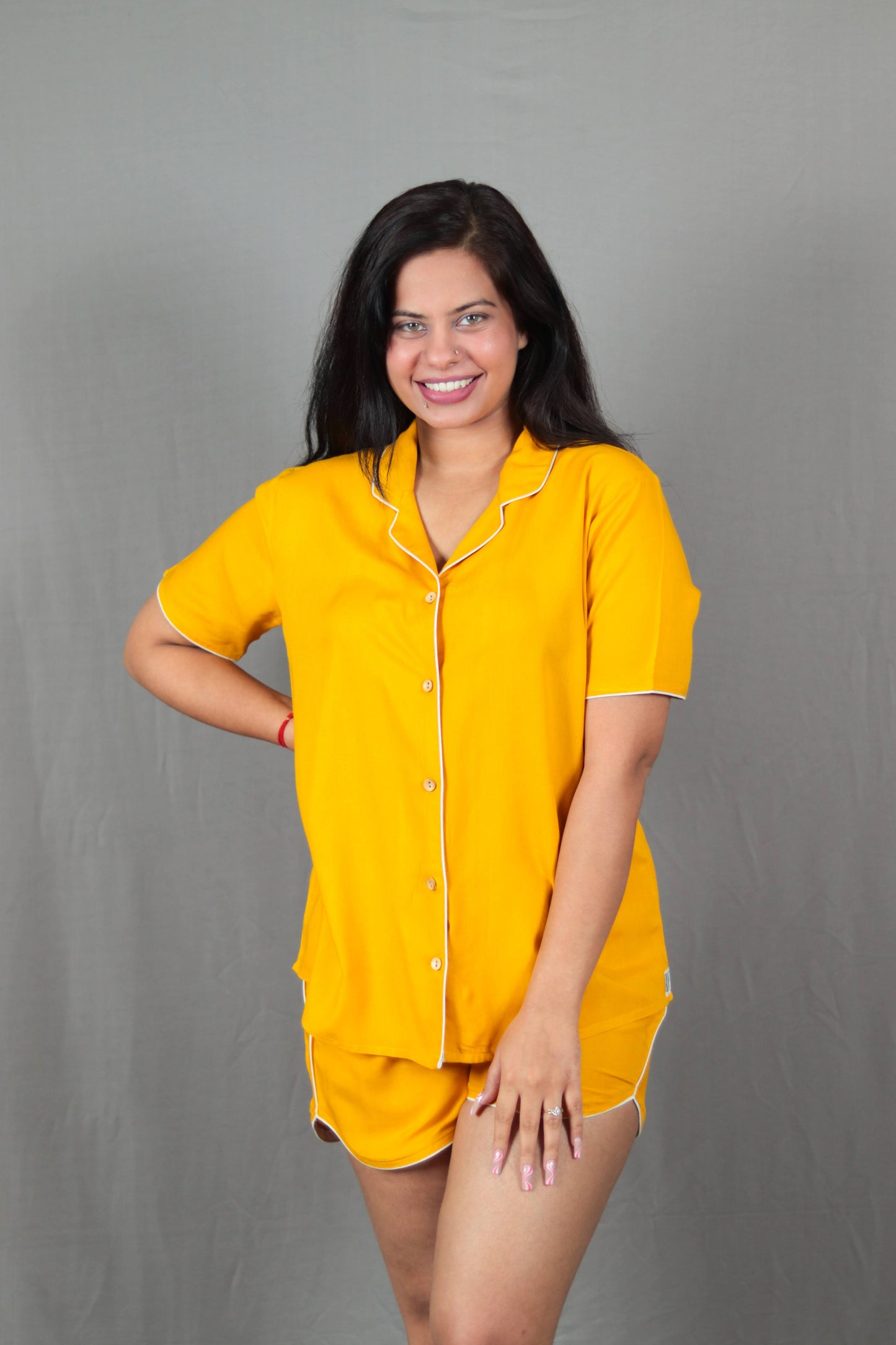 Yellow Short PJ Set