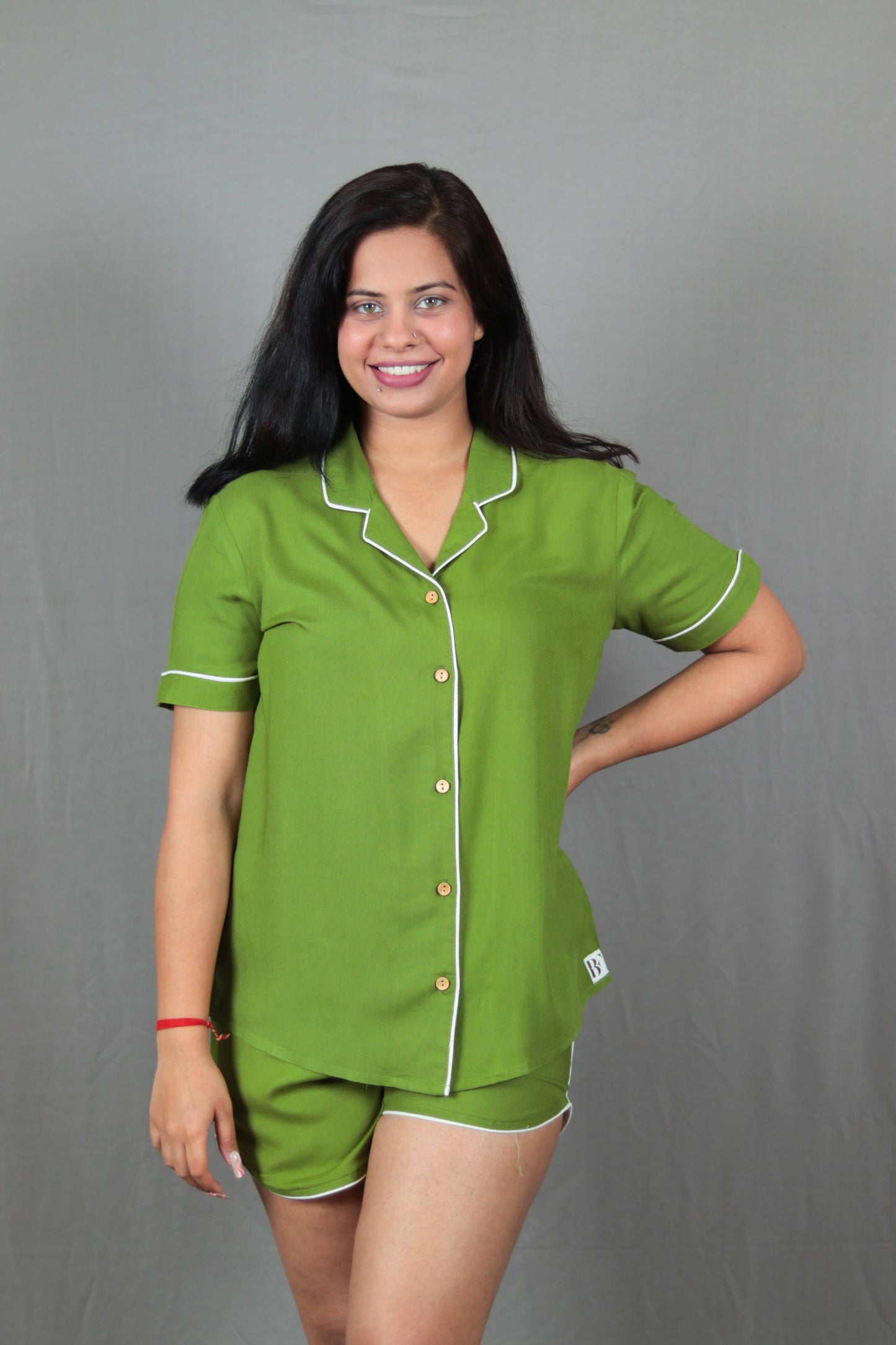 Sushi Green Short PJ Set