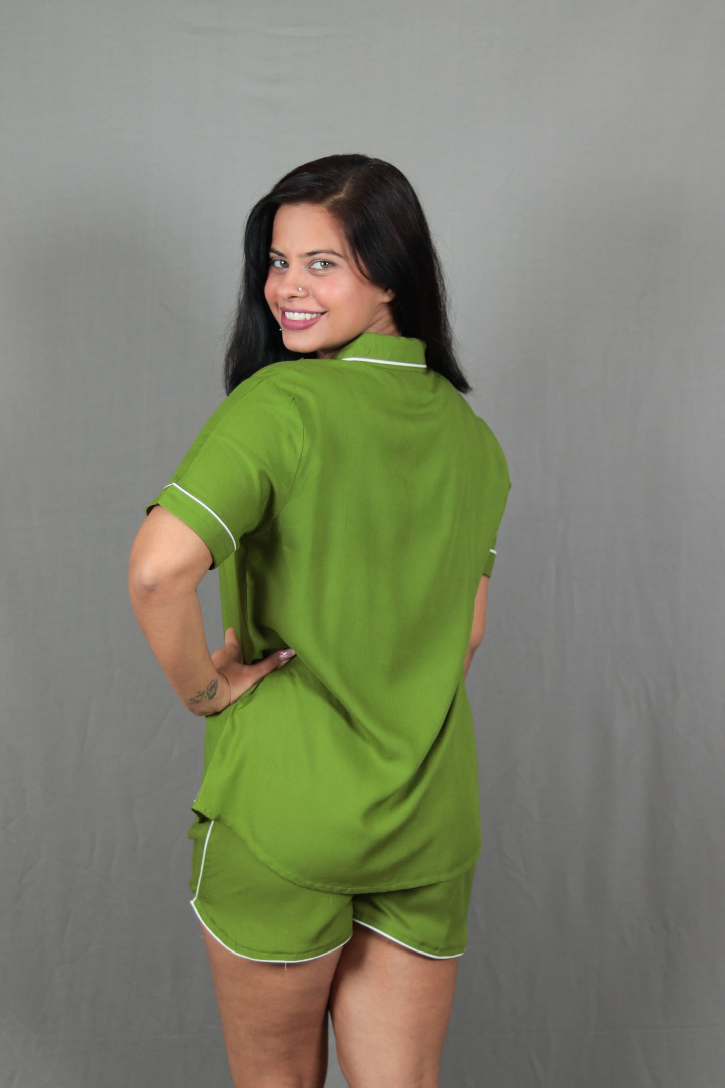 Sushi Green Short PJ Set