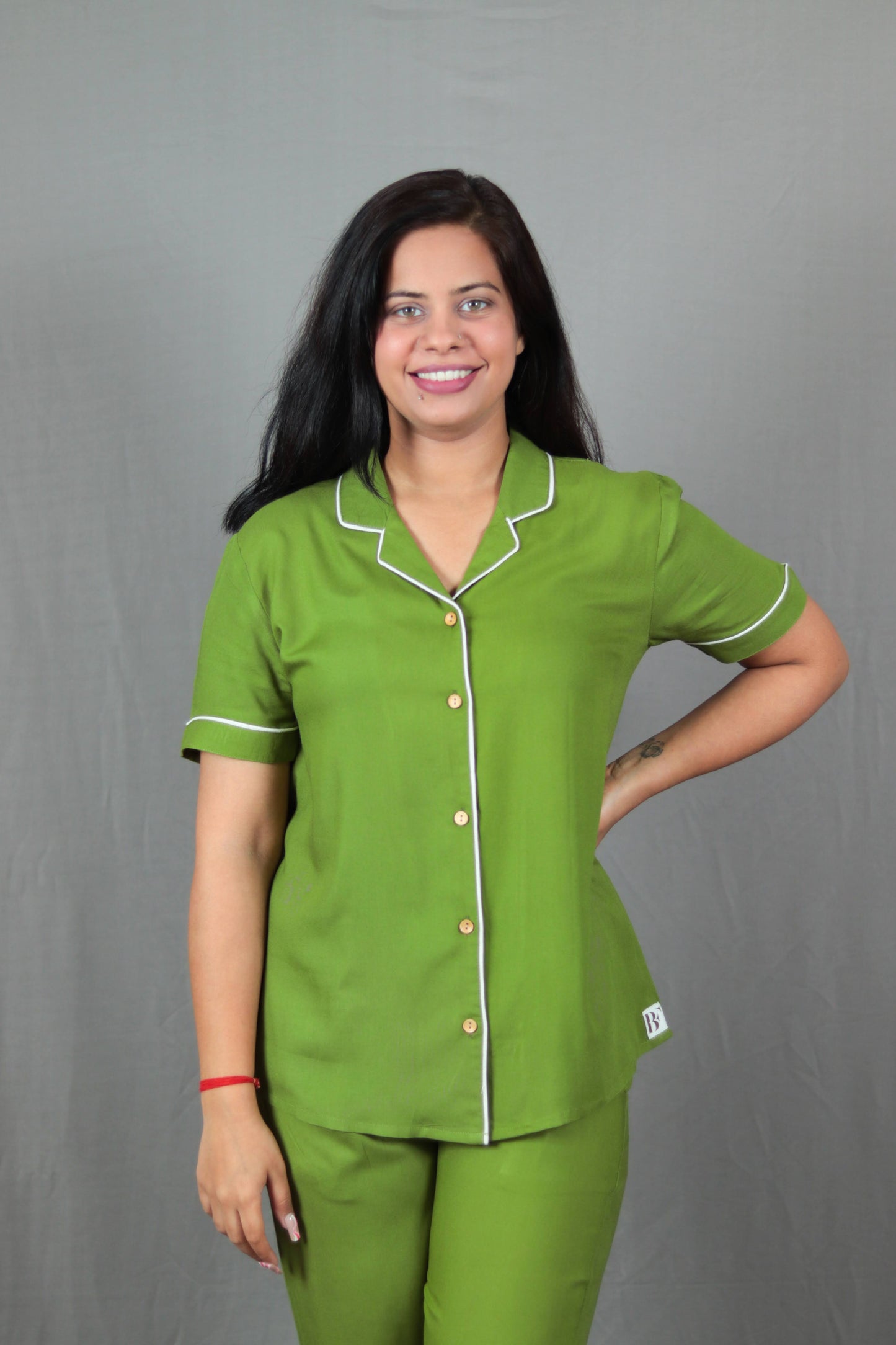 Sushi Green Long PJ Set