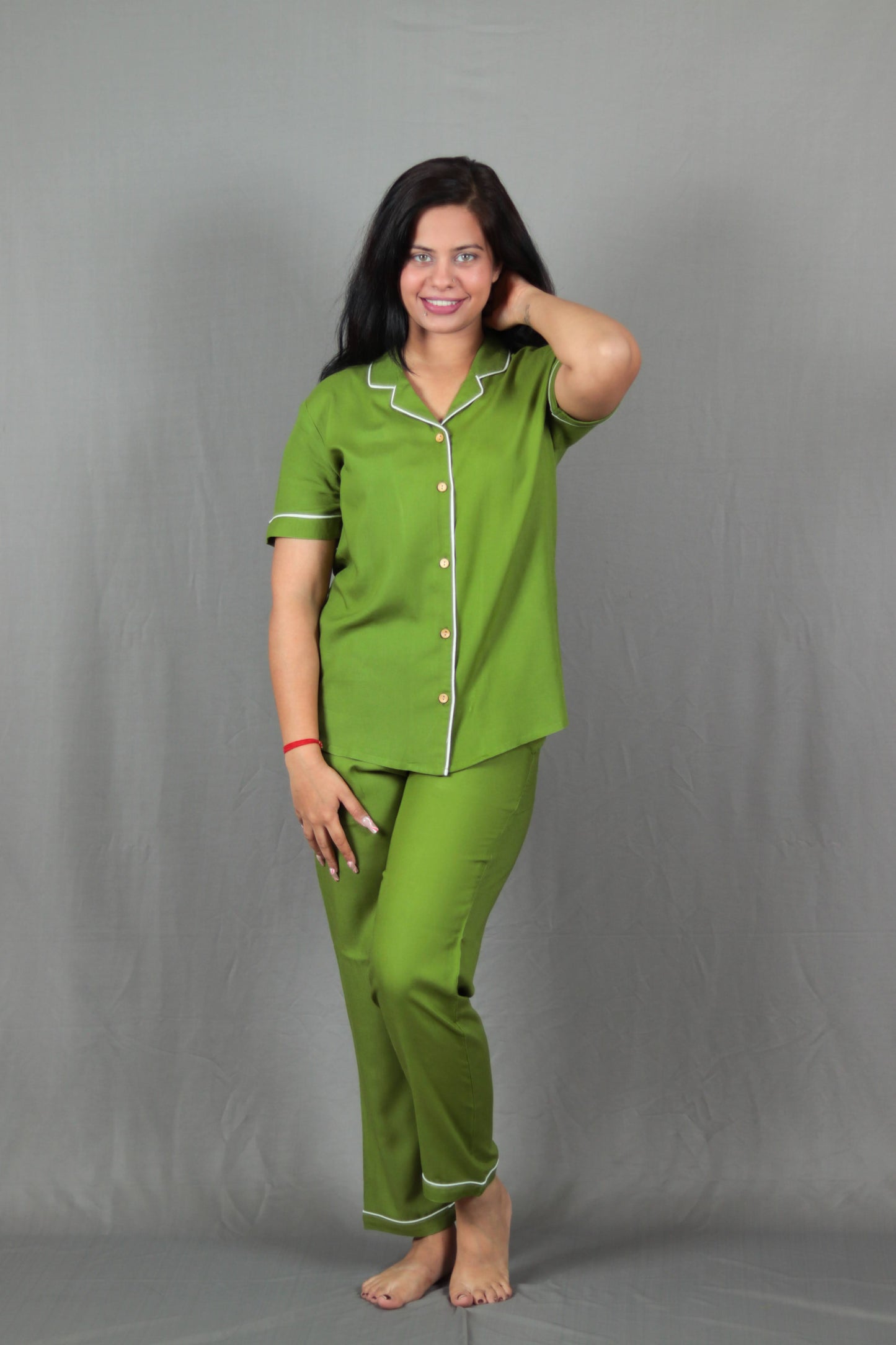 Sushi Green Long PJ Set