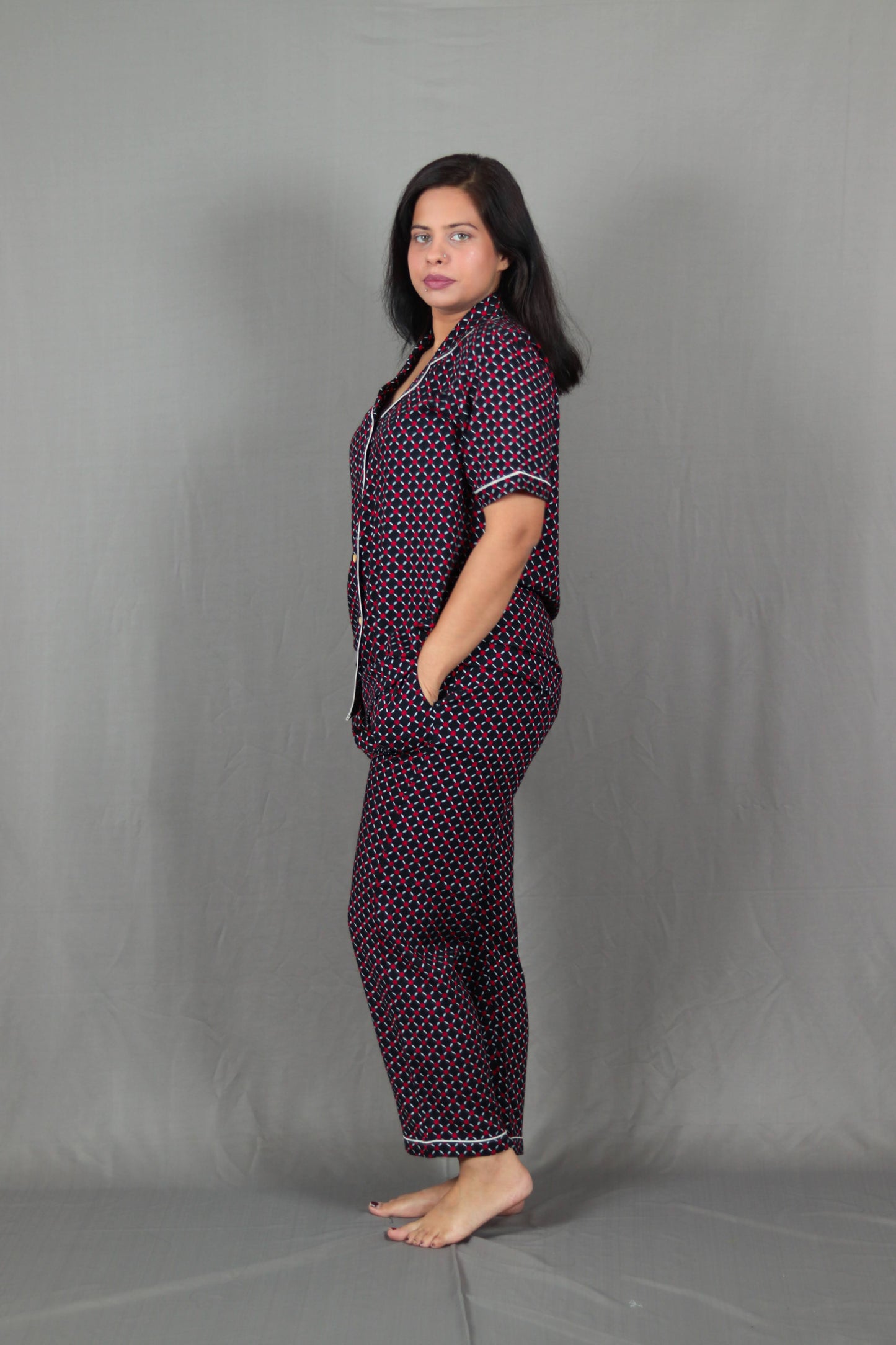 Oswald Scale Print Long PJ Set