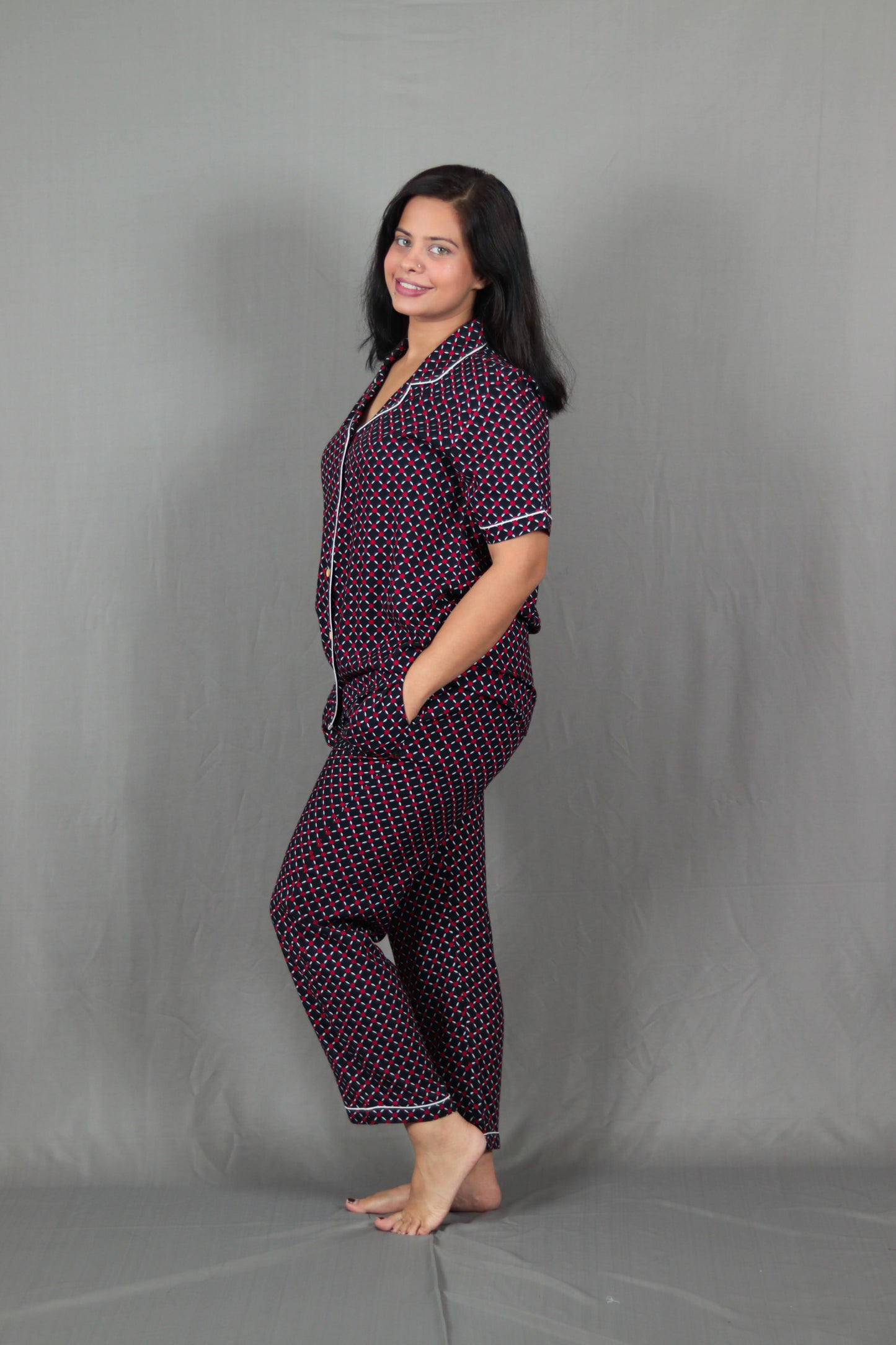 Oswald Scale Print Long PJ Set