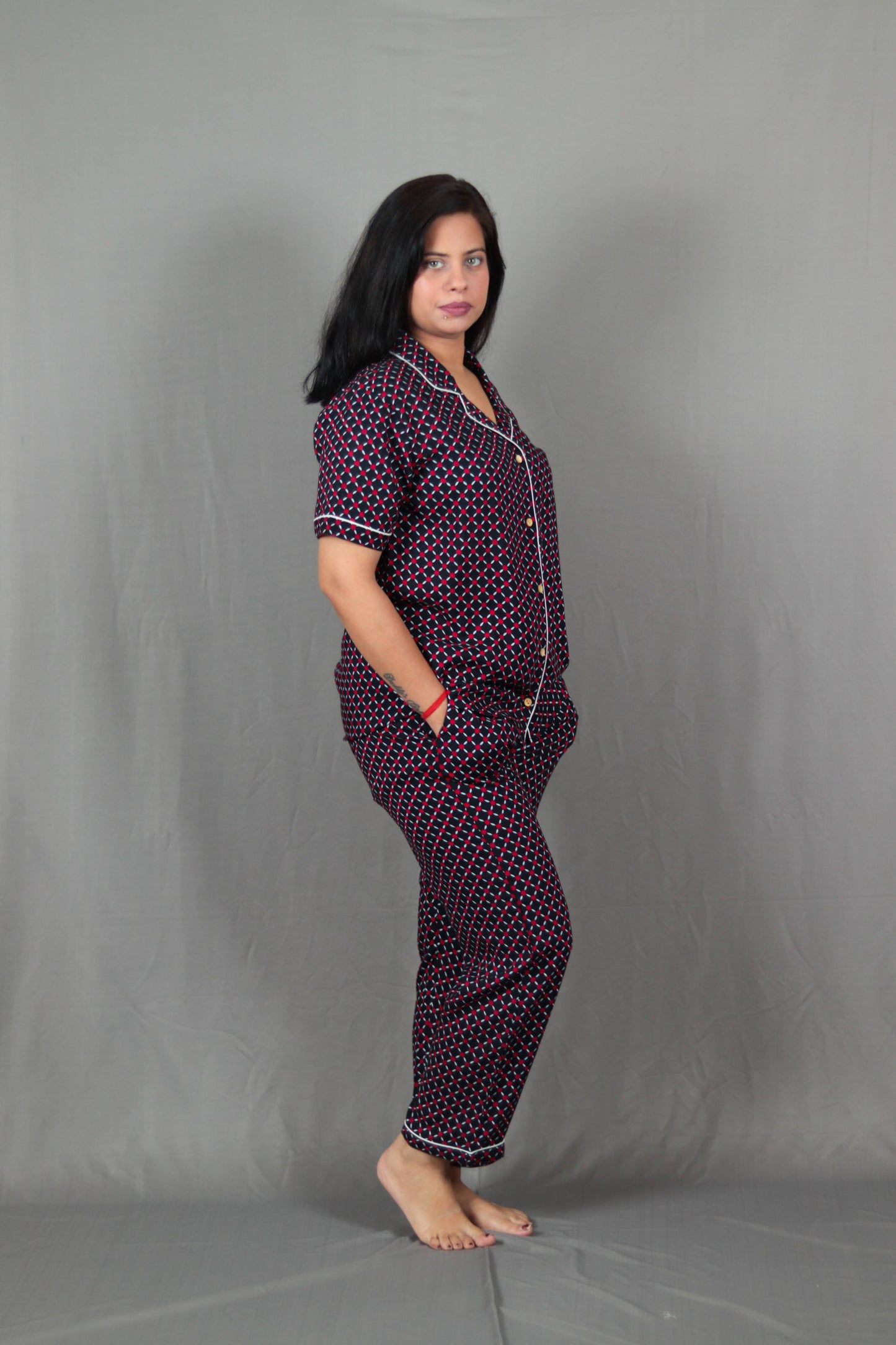 Oswald Scale Print Long PJ Set