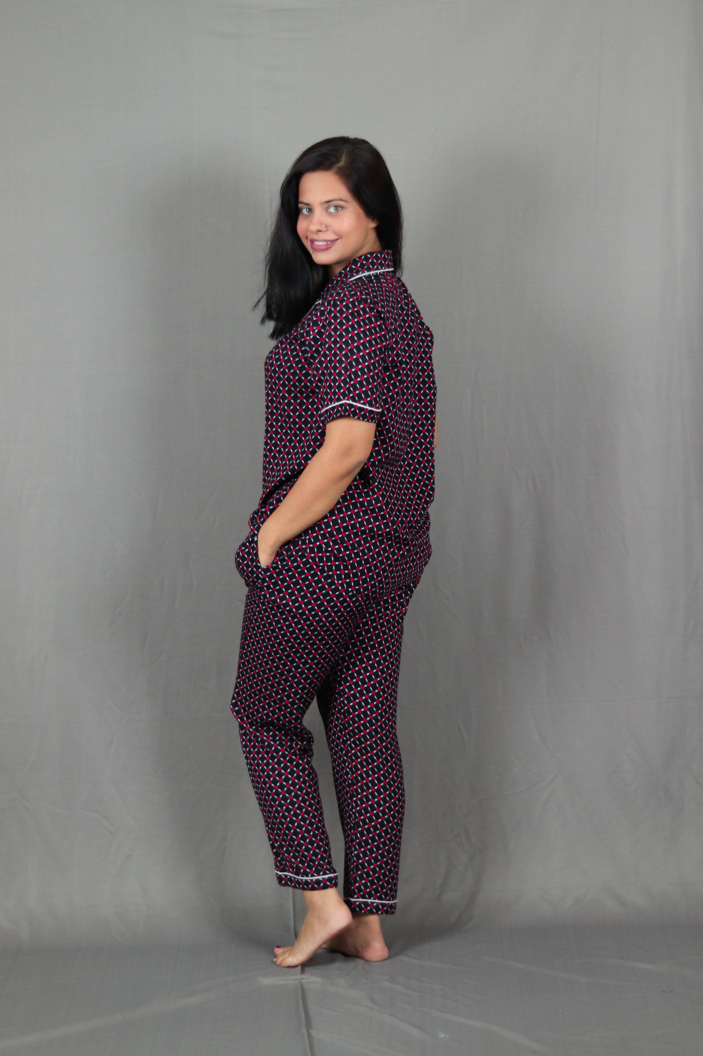 Oswald Scale Print Long PJ Set